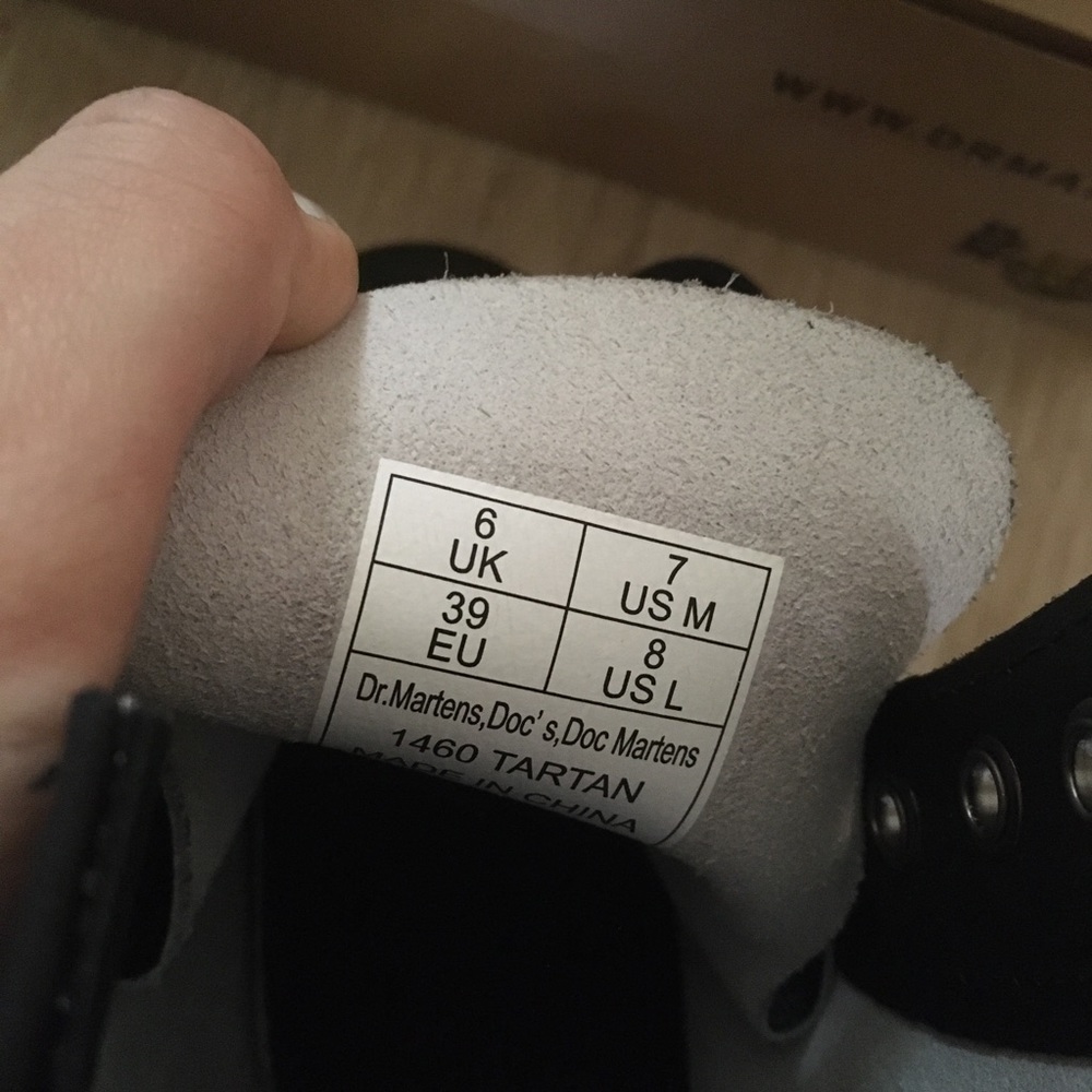 Dr. Martens 1460 Tartan Boot - Picture 3 of 4